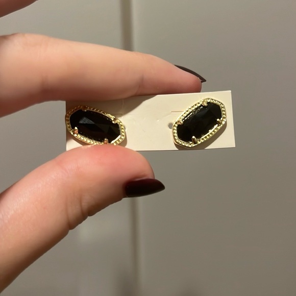 Kendra Scott Black Gem Earrings - Picture 2 of 2